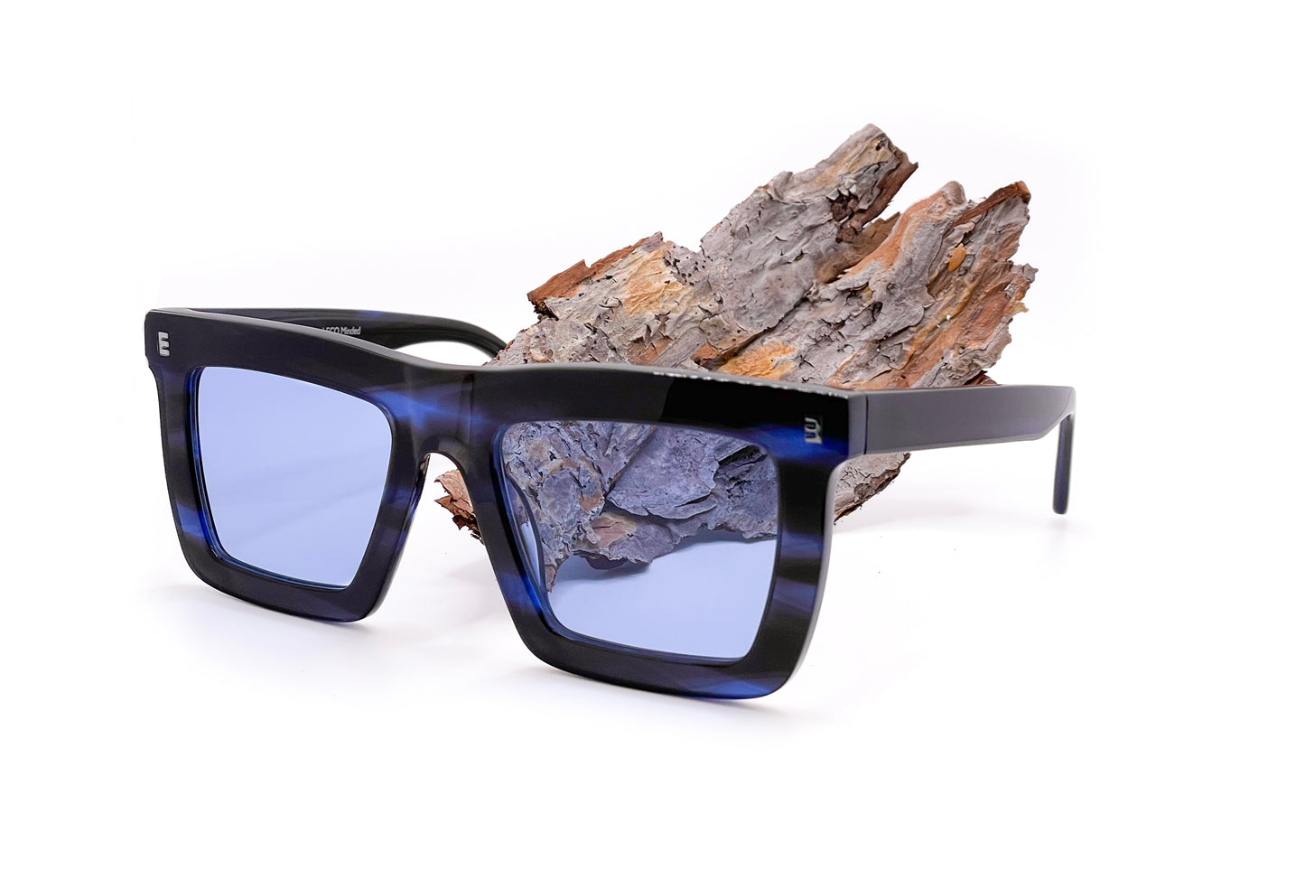 Reloved Bergön 52 Blueberry / Blue flat lens