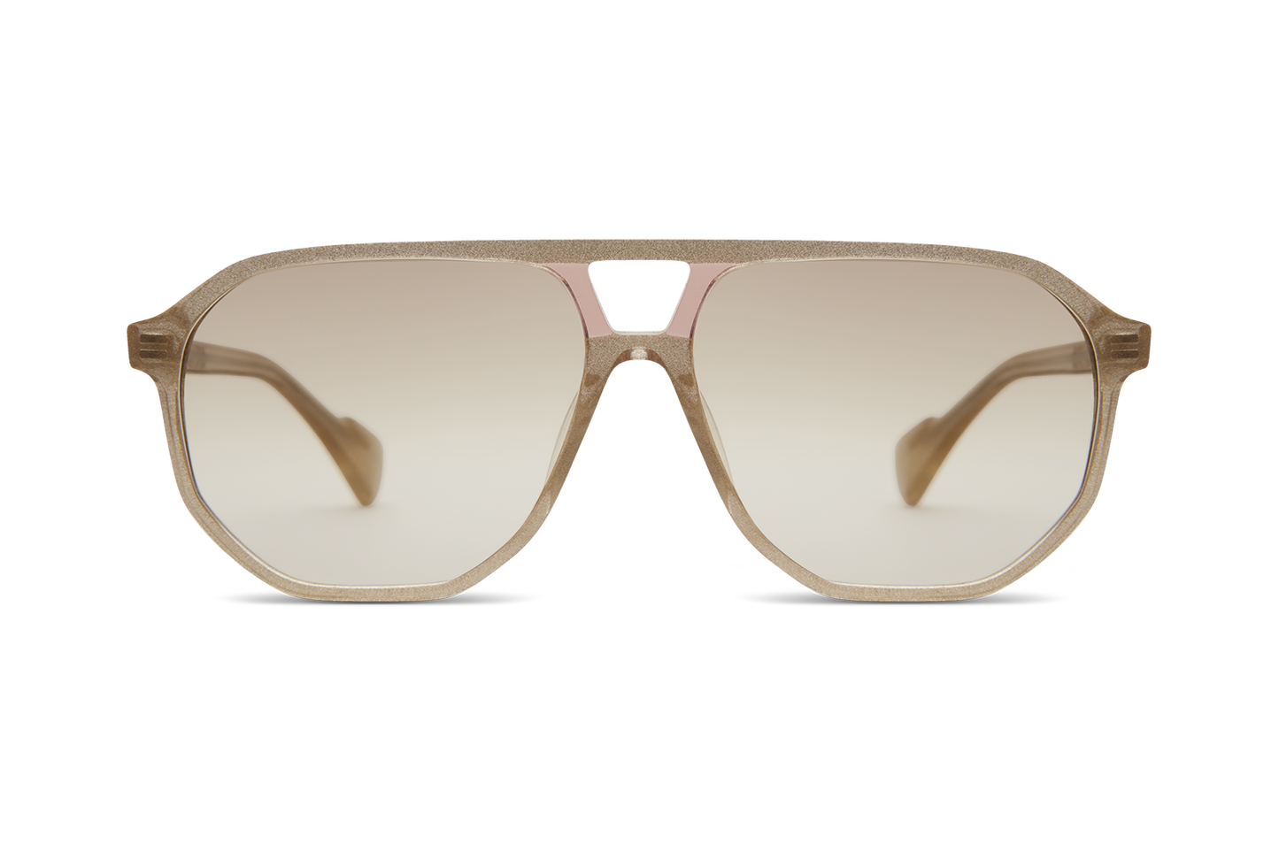 VIPPVEDEL Småa 54 Sparkle Sand - Heather / Gold Gradient Lens