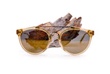 Yellow Crystal / Gold Mirror Flat Lens